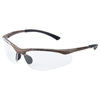 Veiligheidsbril met heldere lens CONTOUR Platinum Brons Half Frame
